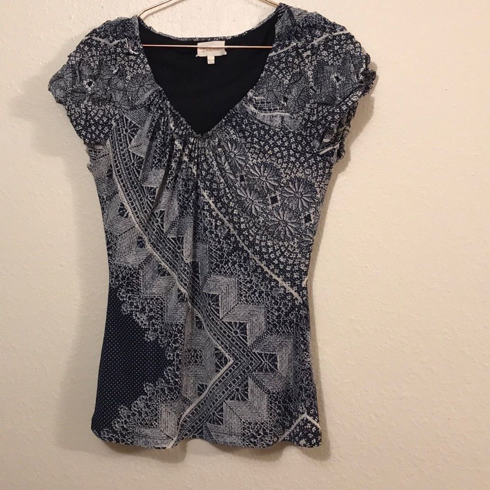 ‎Deletta Anthropologie v neck blouse